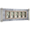 Rustic Wood and Metal Hanging 5 Picture Photo Frame